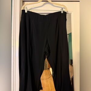 Black Wide-Leg Women's Pants